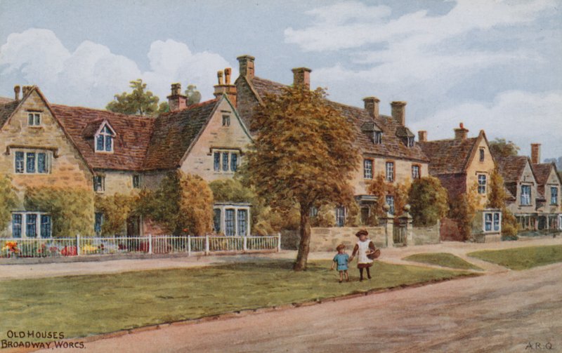 Old Houses, Broadway, Worcs by Alfred Robert Quinton