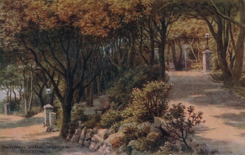 Shady Walks, Spa Pavilion Gardens, Felixstowe by Alfred Robert Quinton