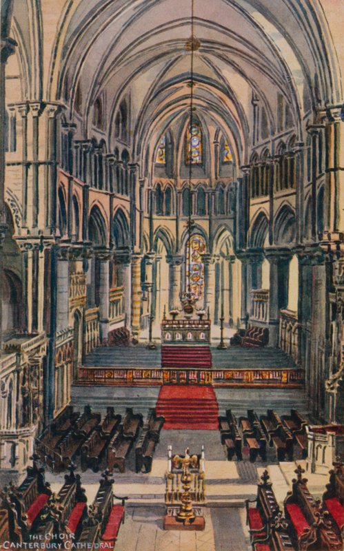 The Choir Canterbury Cathedral by Alfred Robert Quinton