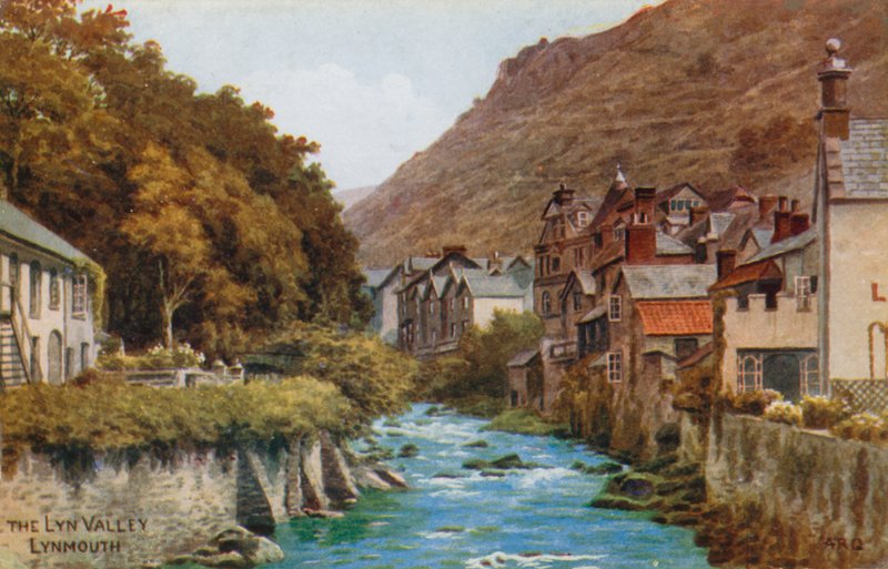 The Lyn Valley, Lynmouth by Alfred Robert Quinton