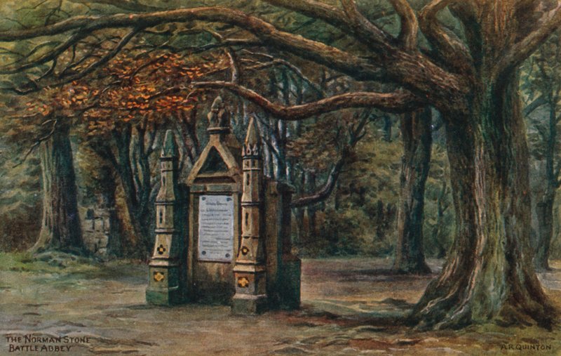 The Norman Stone, Battle Abbey by Alfred Robert Quinton