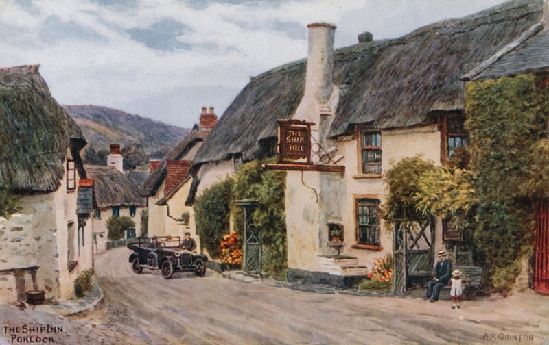 The Ship Inn, Porlock by Alfred Robert Quinton