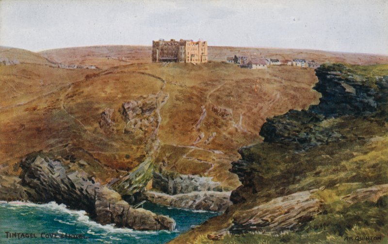 Tintagel, Cove and Hotel by Alfred Robert Quinton