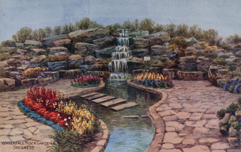 Waterfall, Rock Gardens, Skegness by Alfred Robert Quinton