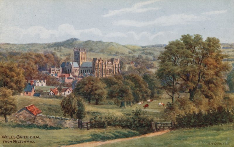 Wells Cathedral from Milton Hill by Alfred Robert Quinton
