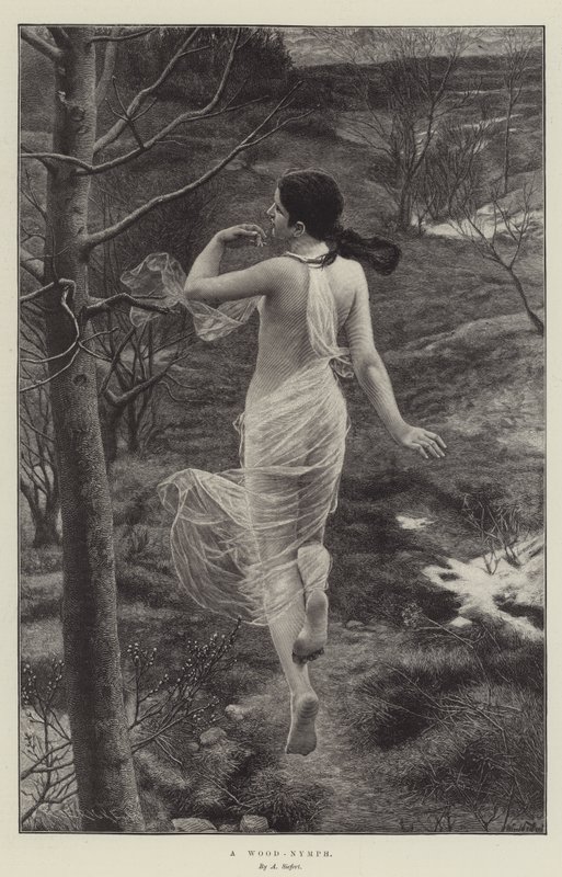 A Wood-Nymph by Alfred Seifert