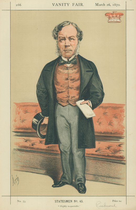 Viscount Ranelagh, Highly respectable, Vanity Fair cartoon by Alfred Thompson