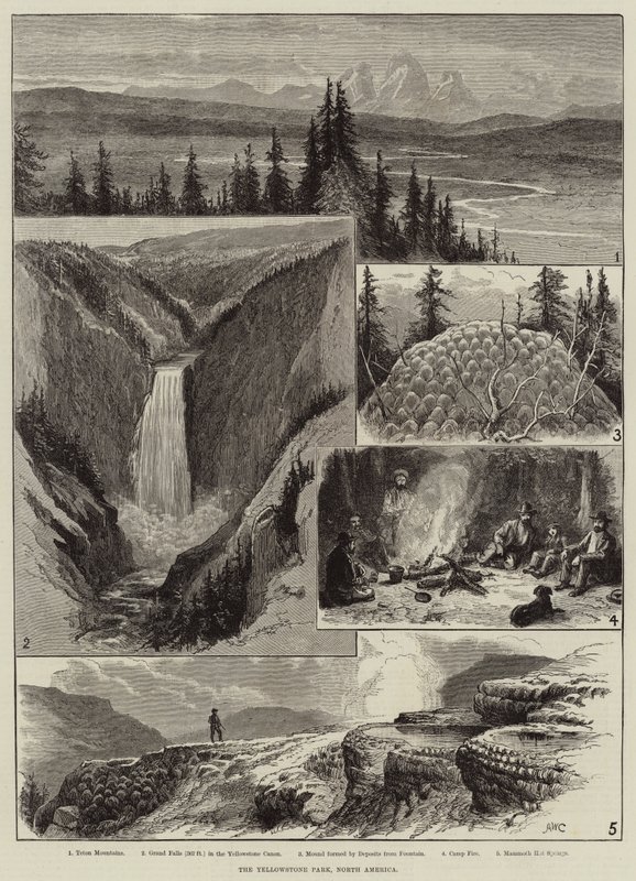 The Yellowstone Park, North America by Alfred W. Cooper