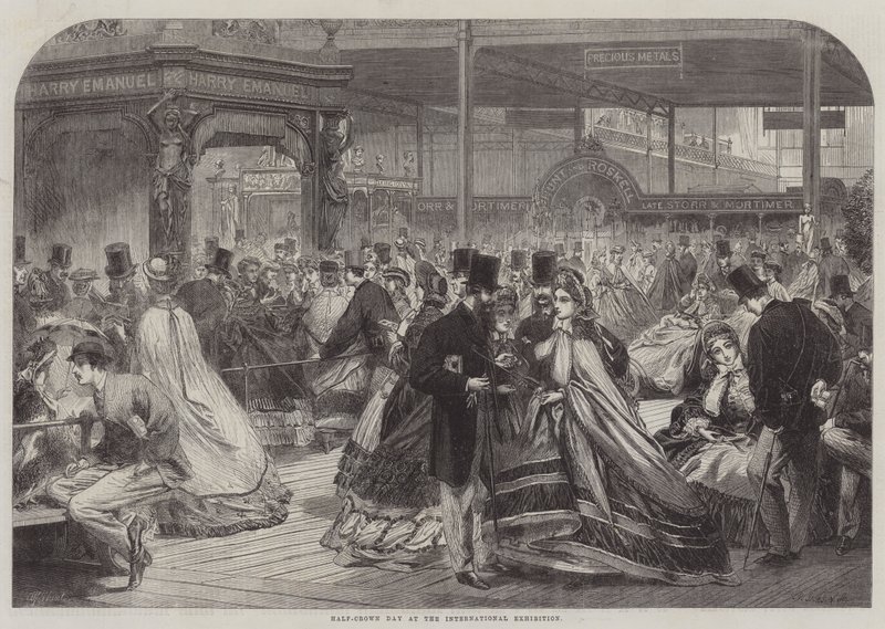 Half-Crown Day at the International Exhibition by Alfred William Hunt
