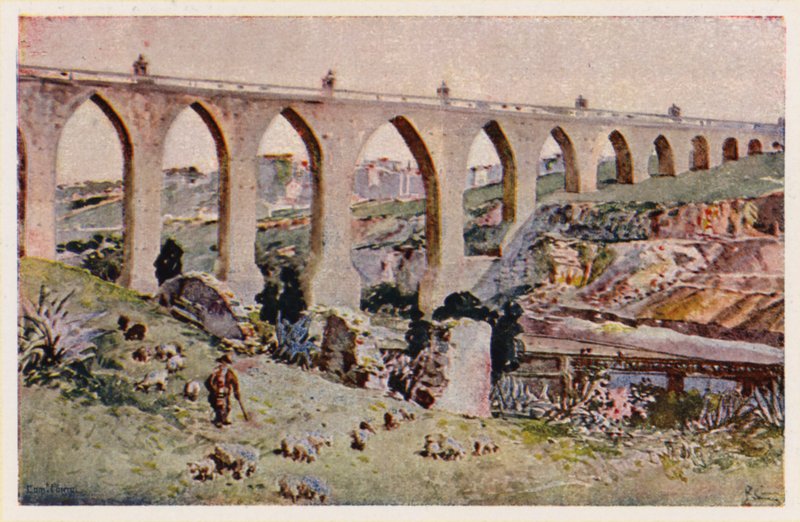 Aques Livres Aqueduct, Lisbon by Alfredo Roque Gameiro