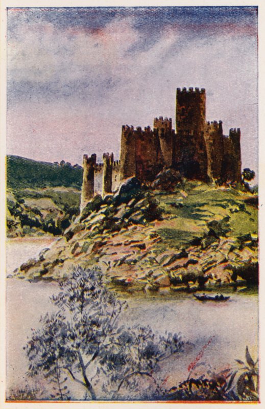 Castle of Almourol, Portugal by Alfredo Roque Gameiro