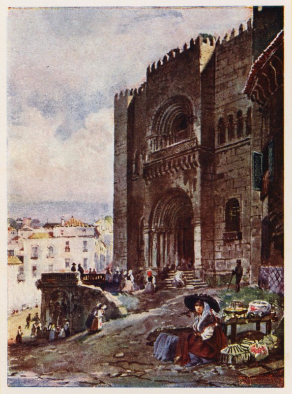 Old Town of Coimbra, Portugal by Alfredo Roque Gameiro