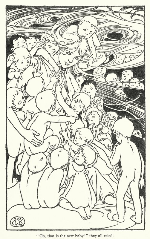 Illustration for The Water-Babies by Charles Kingsley by Alice Bolingbroke (after) Woodward