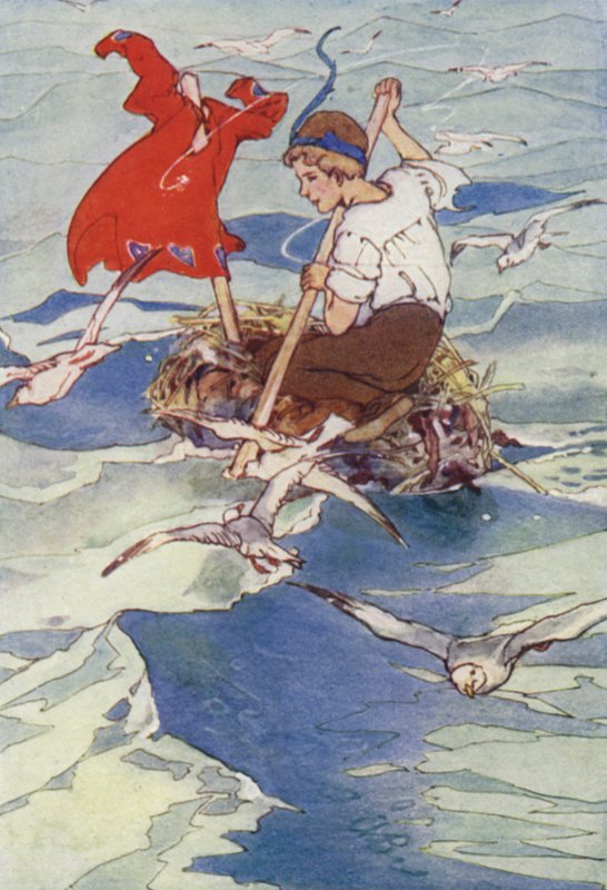 Spreading His Coat to the Wind, He Sailed Merrily by Alice Bolingbroke (after) Woodward