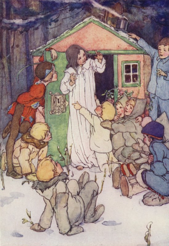 The Lost Boys Knelt Before Her by Alice Bolingbroke (after) Woodward