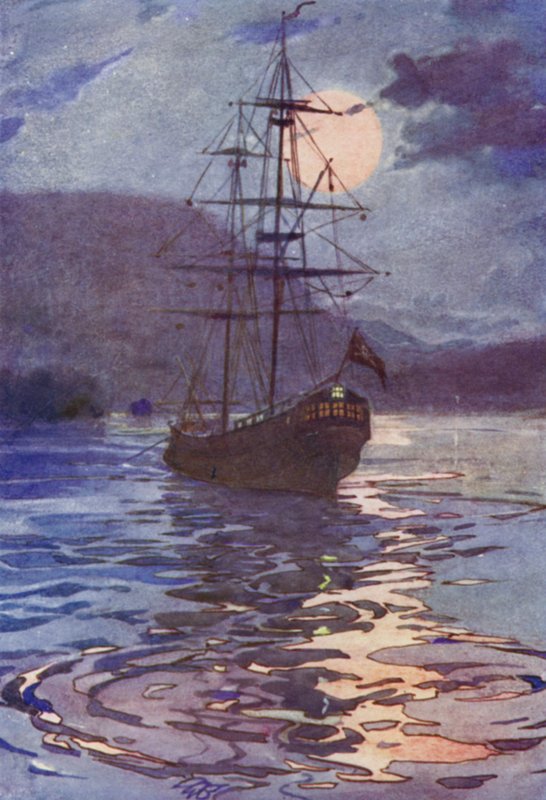 The Pirate Ship (colour litho) by Alice Bolingbroke (after) Woodward