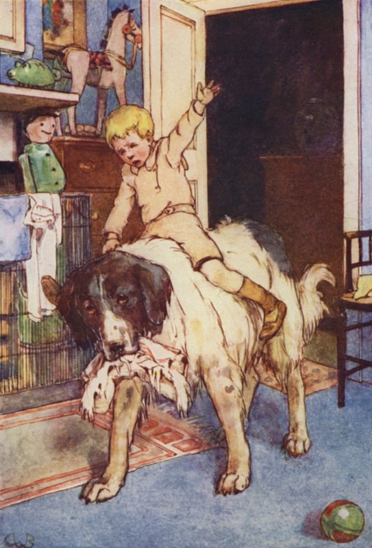 With Michael Sitting on Her Back by Alice Bolingbroke (after) Woodward