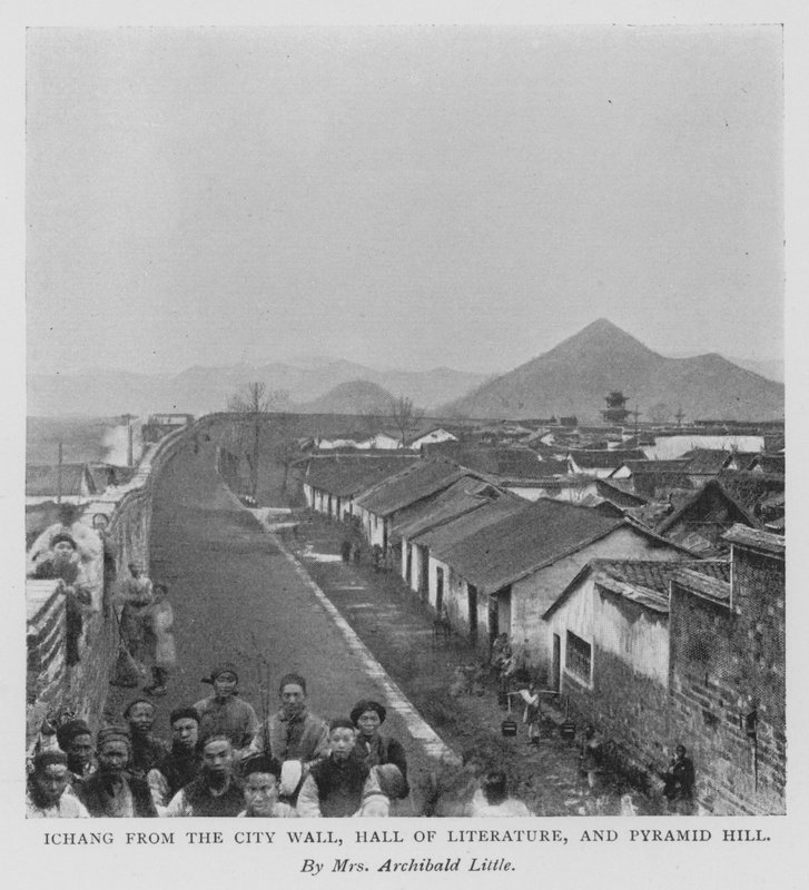 Ichang from the City Wall, Hall of Literature, and Pyramid Hill by Alicia Little