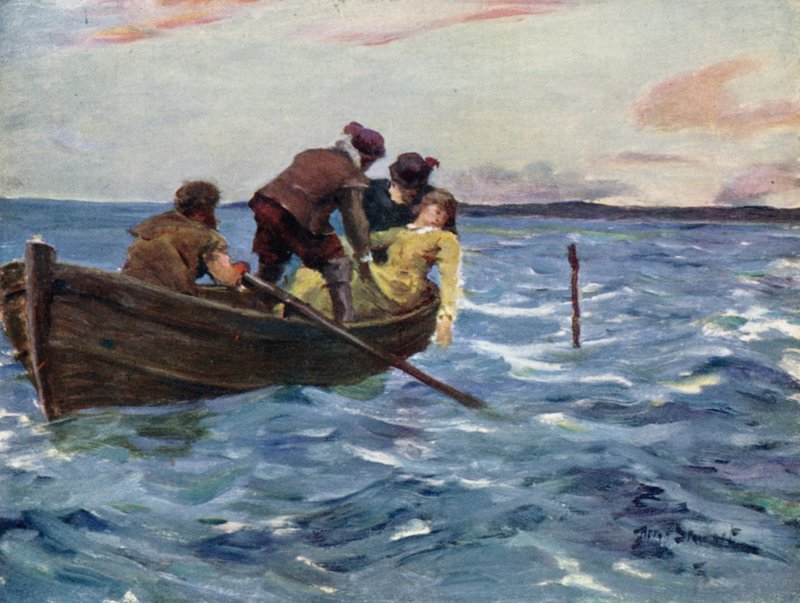 Friendly Hands lifted her into the Boat by Allan (after) Stewart