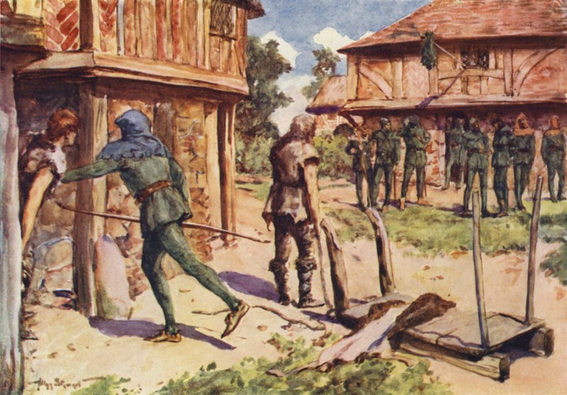 Robin Hood and his Merry Men: How Robin Hood became an outlaw by Allan (after) Stewart