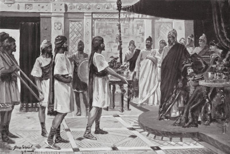 Midas of Phrygia arranging an Alliance with Urartu by Allan Stewart