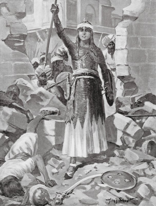 Princess Chand Bibi defends Ahmadnagar by Allan Stewart