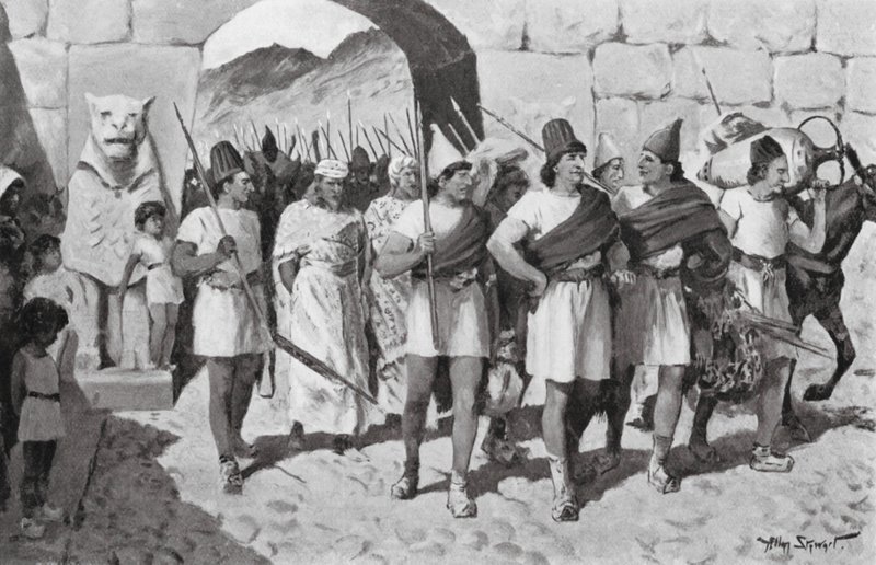 Return of Shubbiluliuma from his Syrian Campaign by Allan Stewart