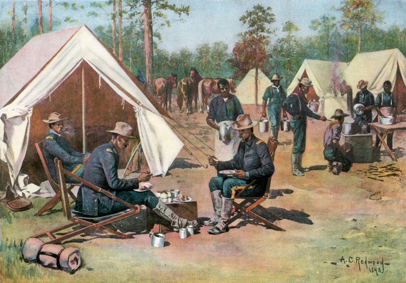 Pease on a Trencher--Officers