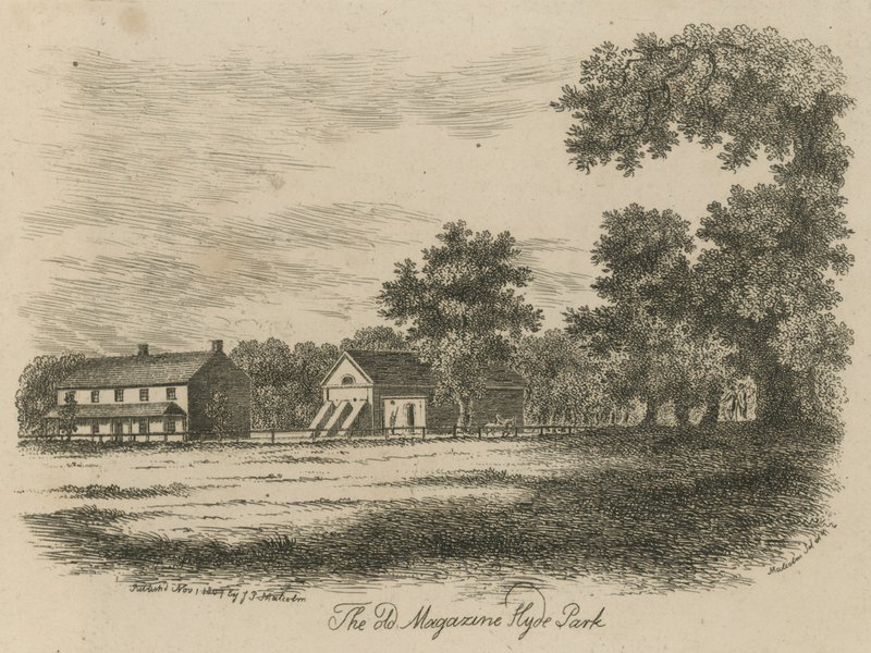 The old Magazine, Hyde Park, London by Alois Schonn