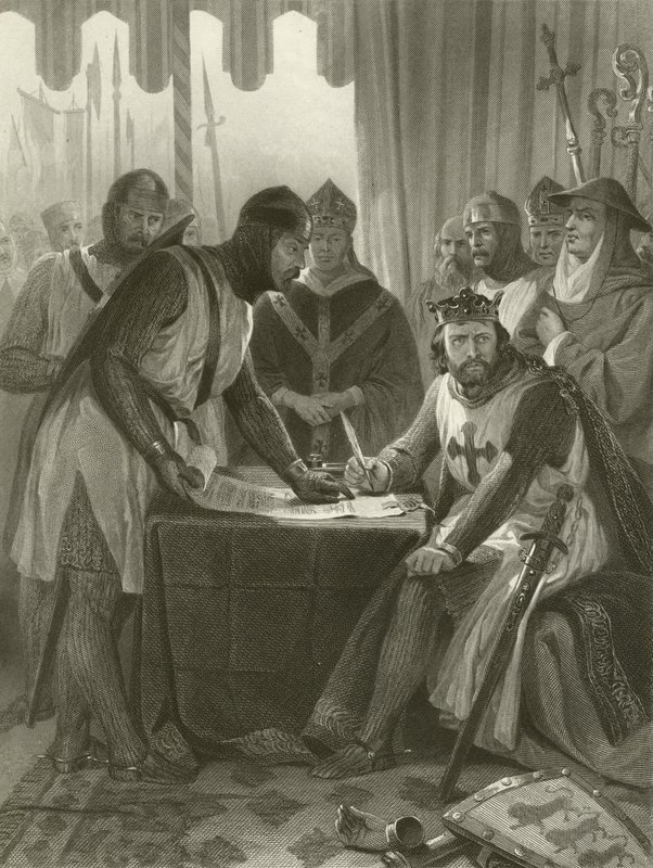 King John Signing Magna Carta, 1215 by Alonzo Chappel