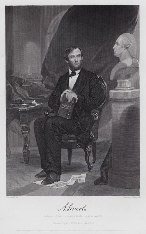 Abraham Lincoln by Alonzo (after) Chappel