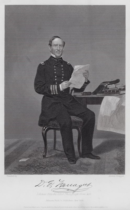 David Glascoe Farragut by Alonzo (after) Chappel