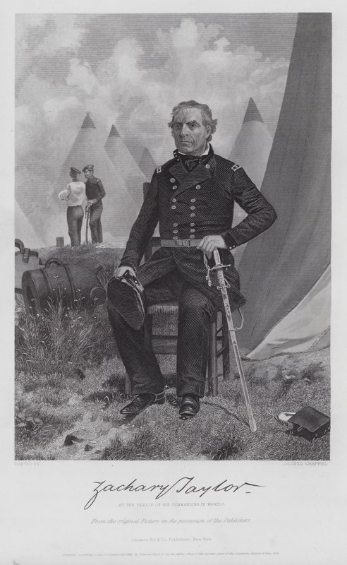 Zachary Taylor by Alonzo (after) Chappel
