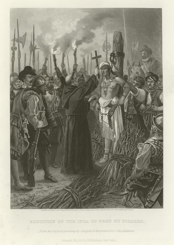 Execution of the Inca by Alonzo Chappel