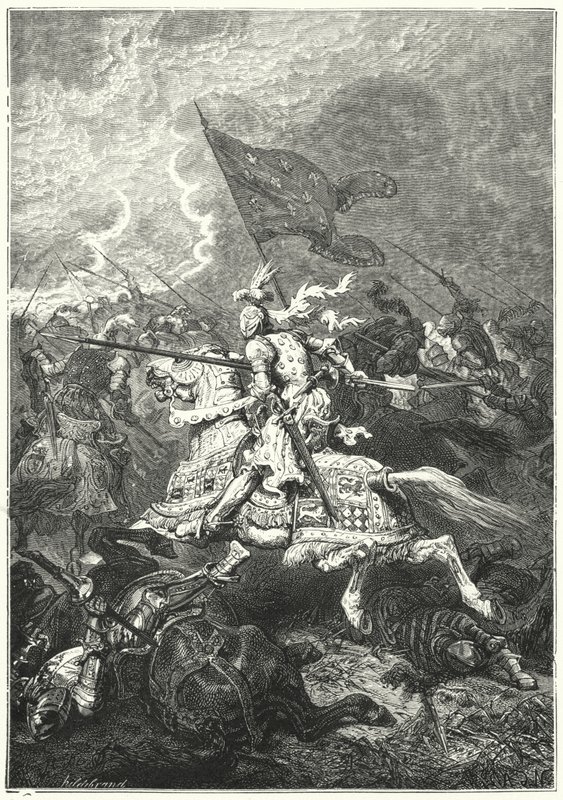 Battle of Fornovo, Italy by Alphonse Marie de (after) Neuville