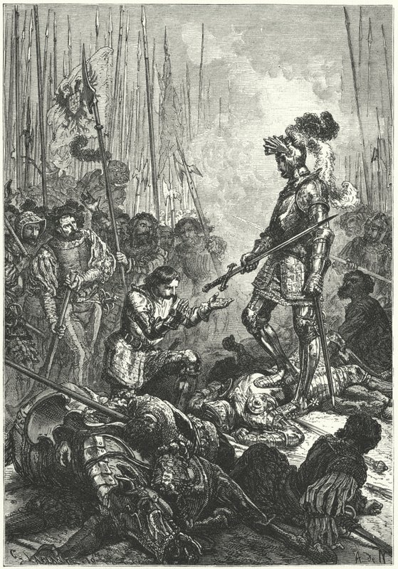 Francis I of France Taken Prisoner at the Battle of Pavia by Alphonse Marie de (after) Neuville