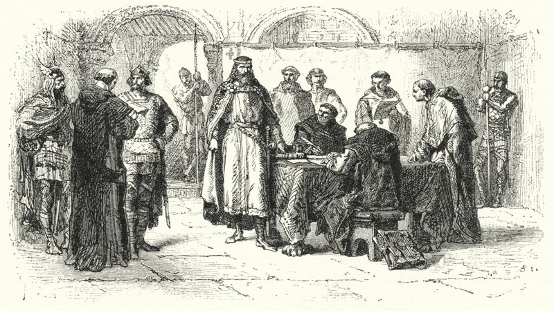 Proclamation of Catholicism as the Religion of the Gothic Kingdom in Spain at the Third Council of Toledo, 589 by Alphonse Marie de (after) Neuville