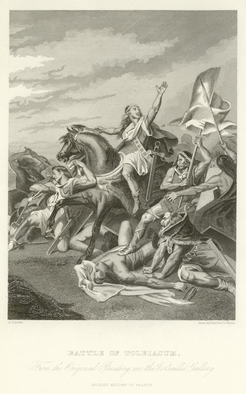 Battle of Tolbiacum by Alphonse Marie de Neuville