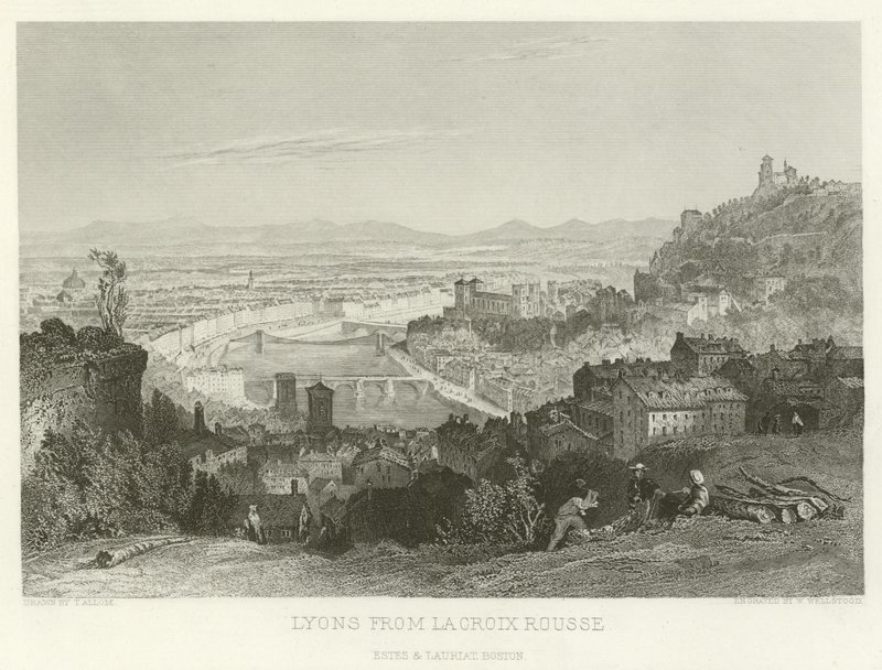 Lyons from La Croix Rousse by Alphonse Marie de Neuville
