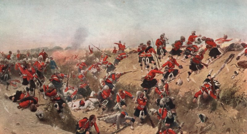 Storming of Tel el Kebir by the Black Watch, Egypt by Alphonse Marie de Neuville