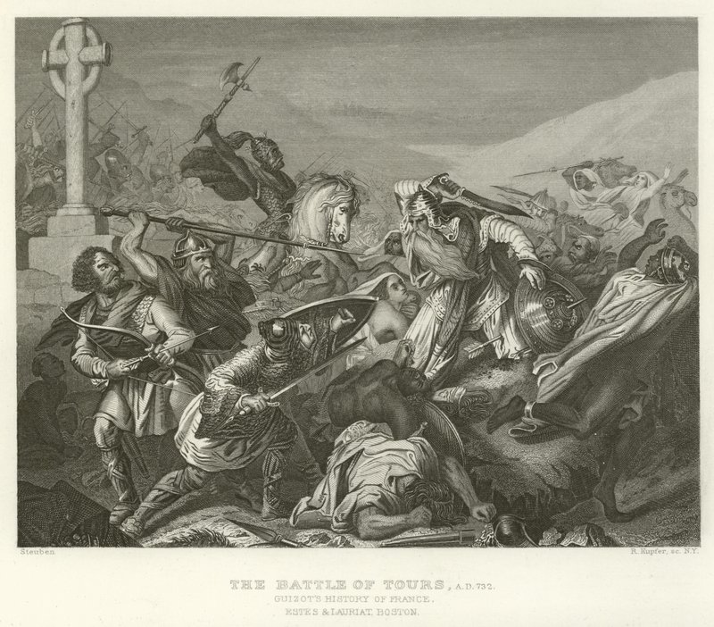 The Battle of Tours, AD 732 by Alphonse Marie de Neuville