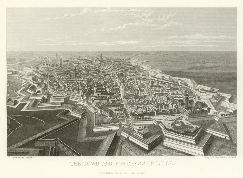 The town and fortress of Lille by Alphonse Marie de Neuville