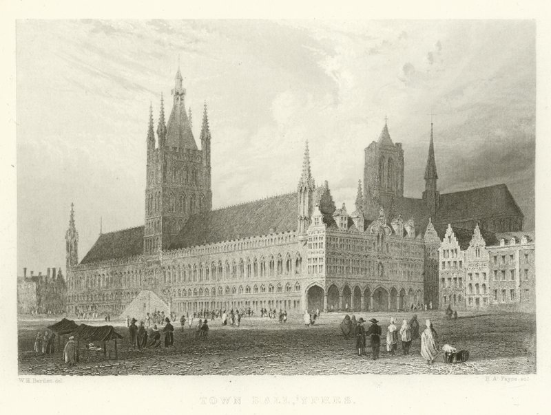 Town Hall, Ypres by Alphonse Marie de Neuville