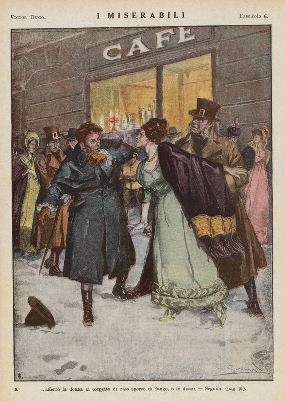 Illustration for Les Miserables by Victor Hugo by Ambrogio Lombardi