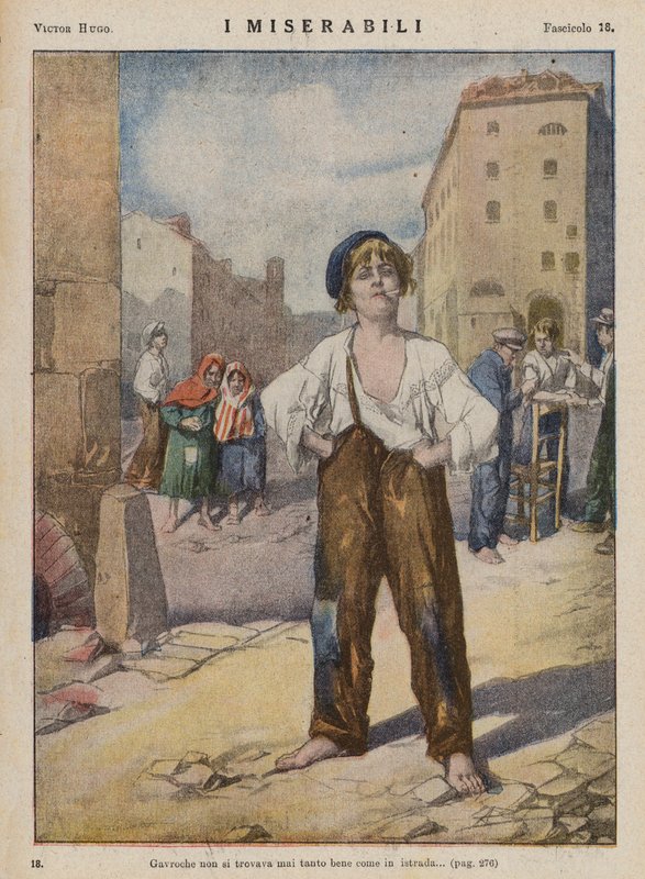Illustration for Les Miserables by Victor Hugo by Ambrogio Lombardi