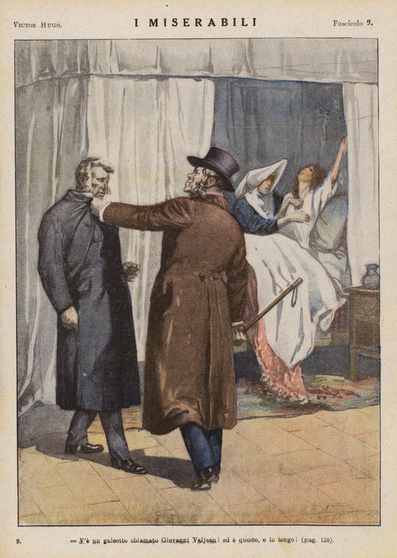 Illustration for Les Miserables by Victor Hugo by Ambrogio Lombardi