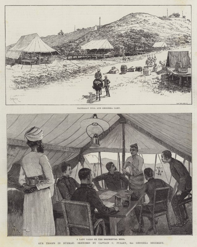 Our Troops in Burma by Amedee Forestier