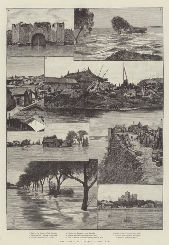The Floods at Tientsin, North China by Amedee Forestier