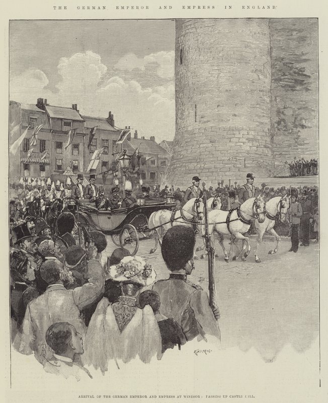 The German Emperor and Empress in England by Amedee Forestier