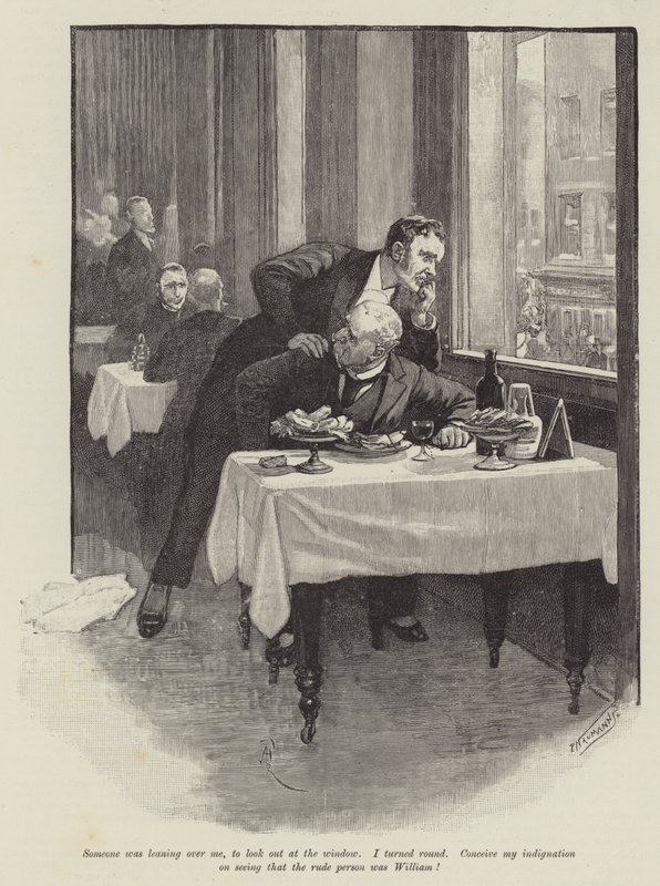 The Inconsiderate Waiter, by J M Barrie by Amedee Forestier